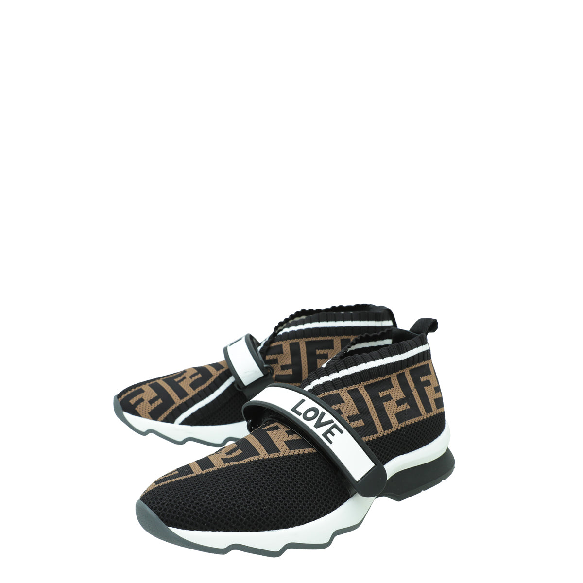 Fendi Tricolor Love Rockoko Sneakers 36-Fendi-THE CLOSET
