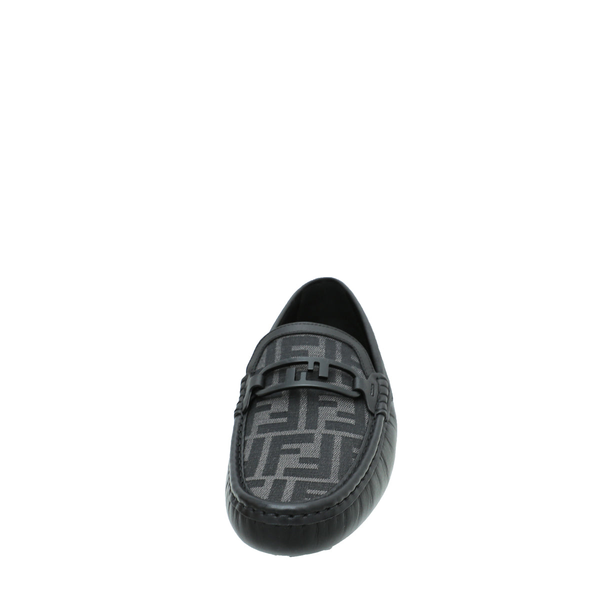 Fendi Black FF O'Lock Driving Loafers 9-Fendi-THE CLOSET