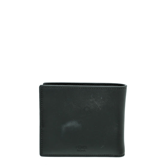 Fendi Black Monster Eye Bi-Folder Wallet