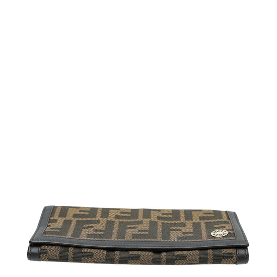 Fendi Tobacco Zucca Continental Wallet