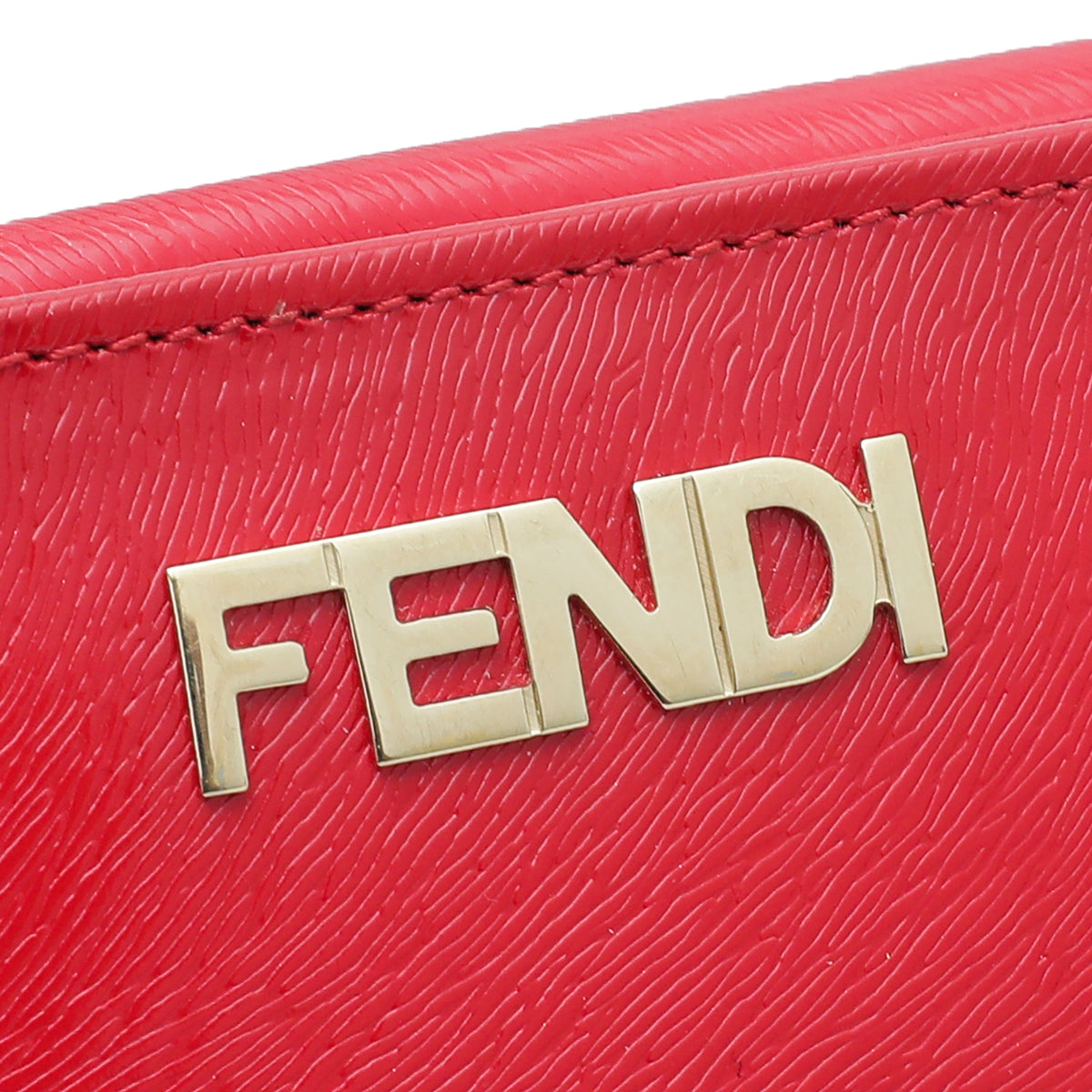 Fendi Red Logo Long Wallet