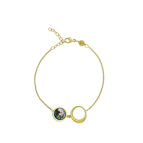 Frey Wille 18K Yellow Gold Hommage à Claude Monet Orangerie Chain Bracelet
