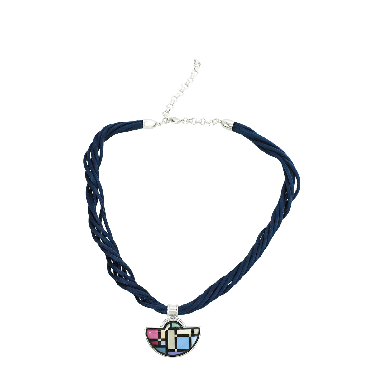 Frey Wille Multicolor Hommage à Hundertwasser Pendant Necklace-Frey Wille-THE CLOSET