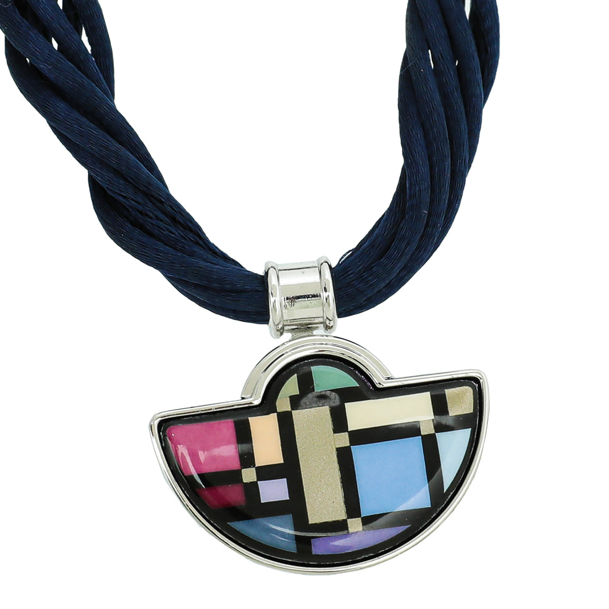 Frey Wille Multicolor Hommage à Hundertwasser Pendant Necklace-Frey Wille-THE CLOSET
