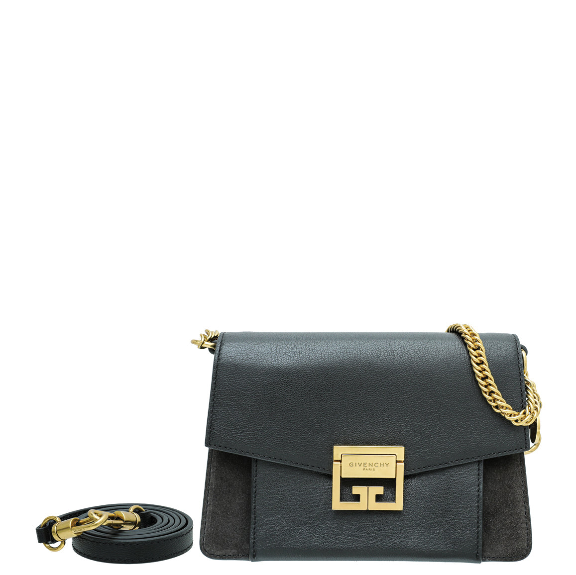 Givenchy Black GV3 Small Flap Chain Bag-Givenchy-THE CLOSET
