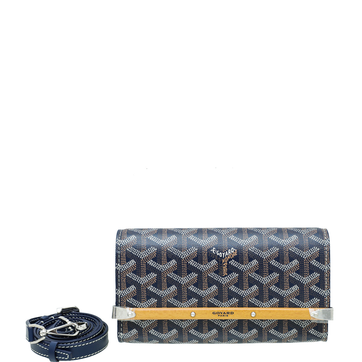 Goyard Blue Monte-Carlo Mini Case w/Strap-Goyard-THE CLOSET