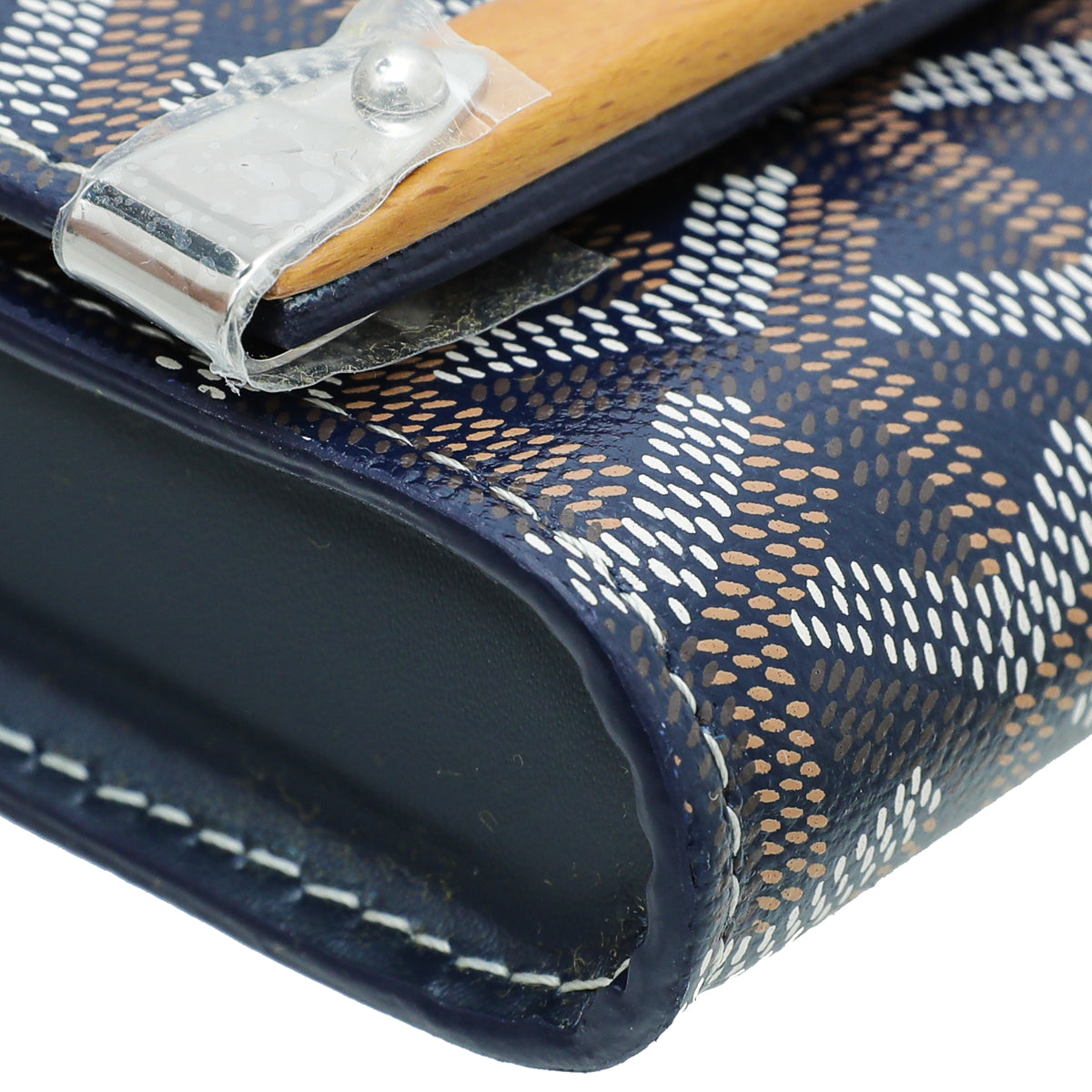 Goyard Blue Monte-Carlo Mini Case w/Strap