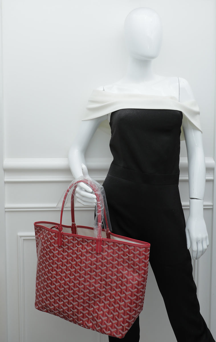 Goyard Womens Saint Louis Burgundy PM Dark red Cloth ref.1006429 - Joli  Closet