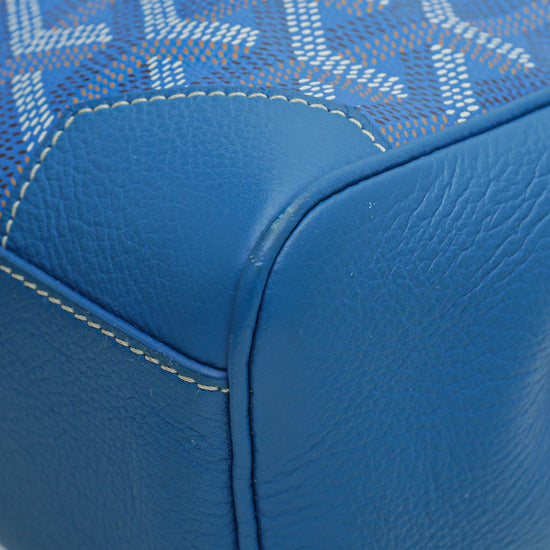 Goyard Blue Goyardine Coated Canvas And Leather Mini Saigon Top Handle Bag  Goyard