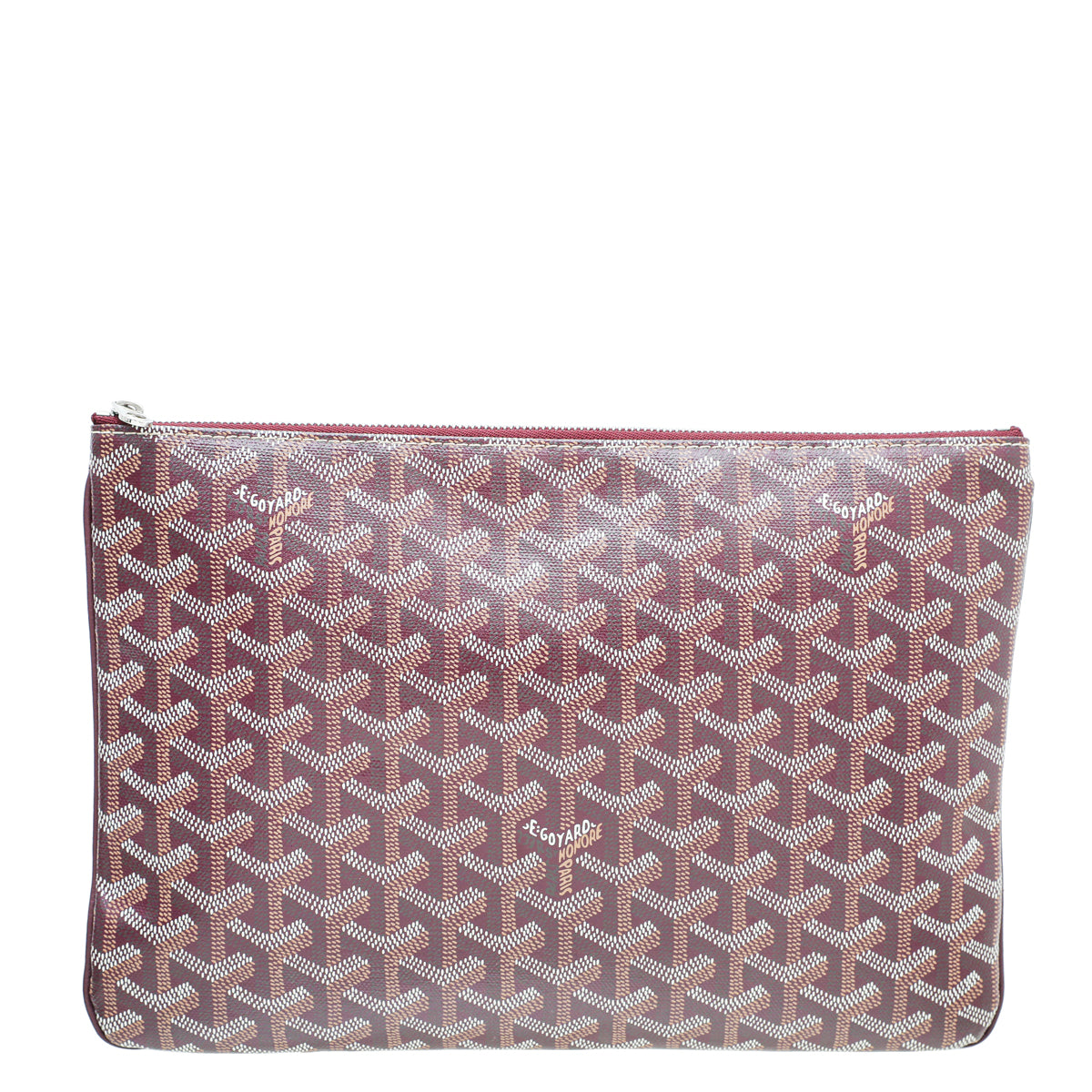 Goyard Burgundy Goyardine Senat MM Pocket Pouch-Goyard-THE CLOSET