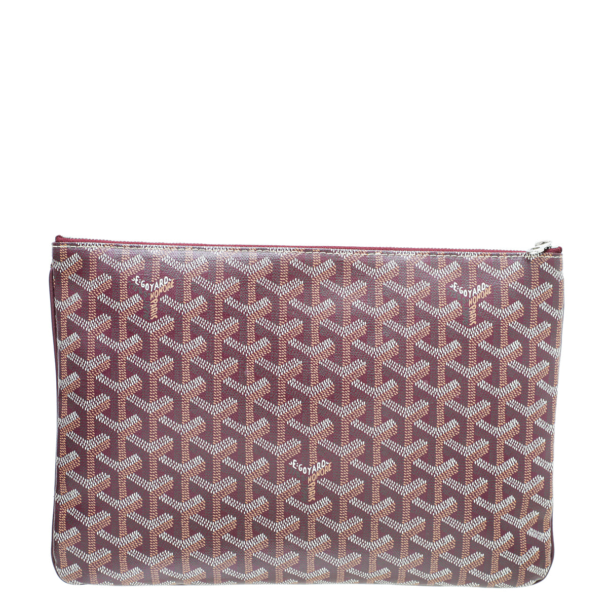 Goyard Burgundy Goyardine Senat MM Pocket Pouch-Goyard-THE CLOSET