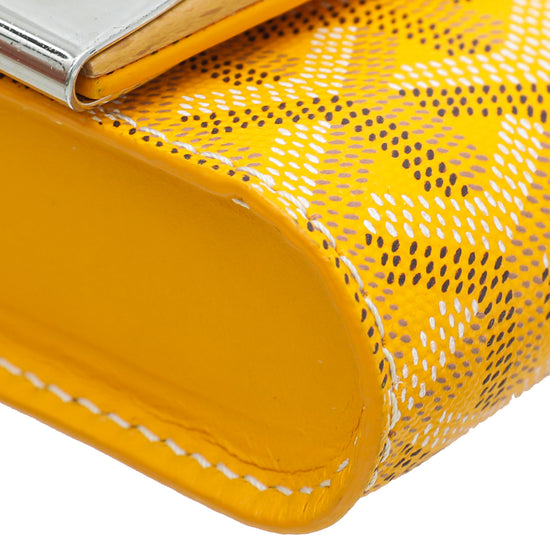 Goyard Yellow Goyardine Monte Carlo Clutch – The Closet
