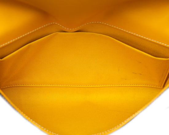 Goyard Yellow Goyardine Monte Carlo Strap Clutch – The Closet