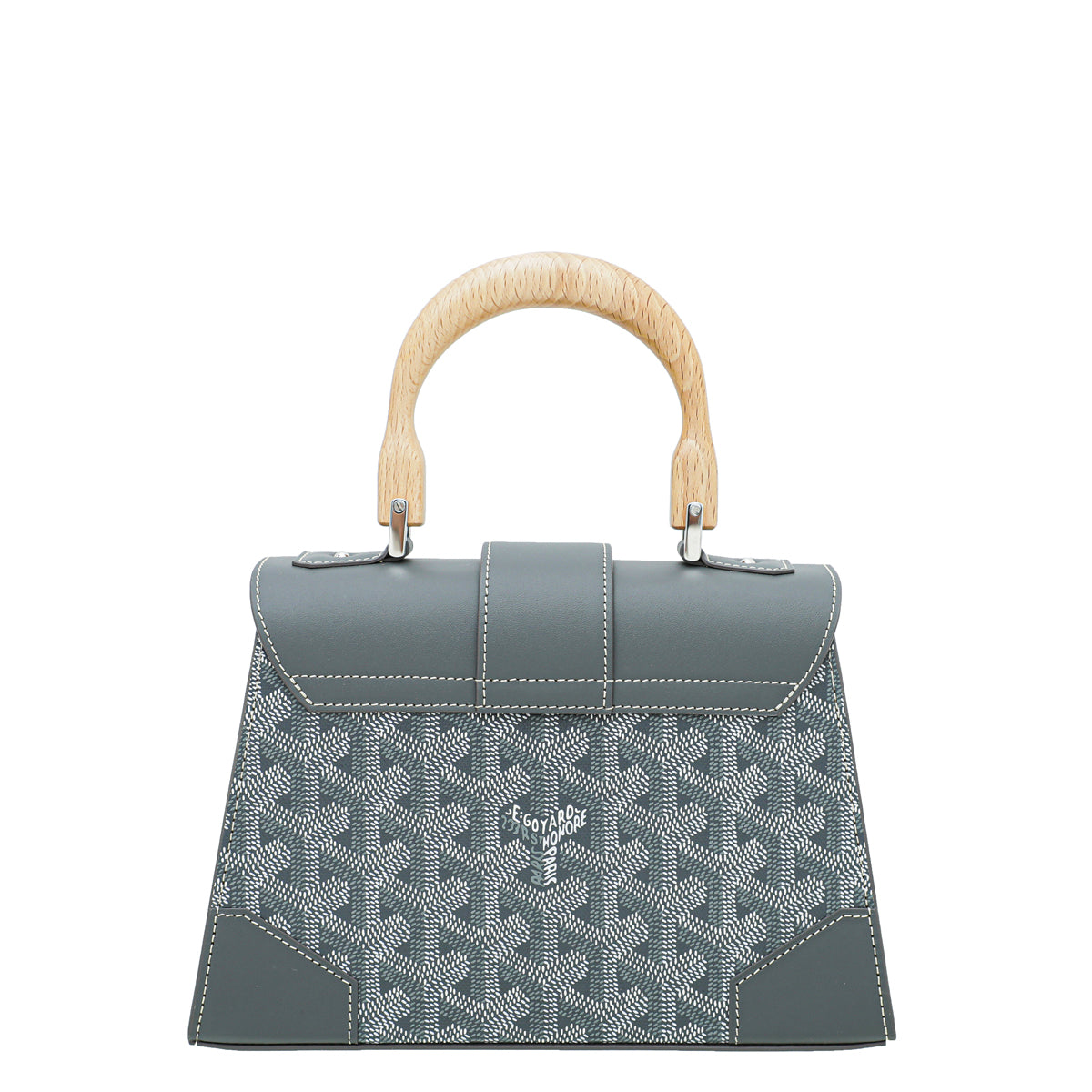 Goyard Grey Goyardine Saigon Mini Structure Bag - Main Image