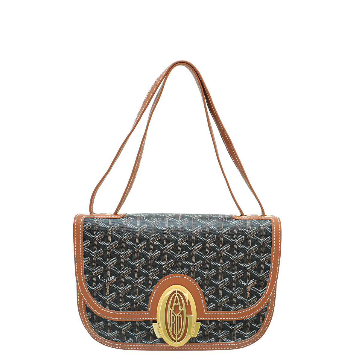 Goyard Brown Goyardine 233 Flap PM Bag-Goyard-THE CLOSET