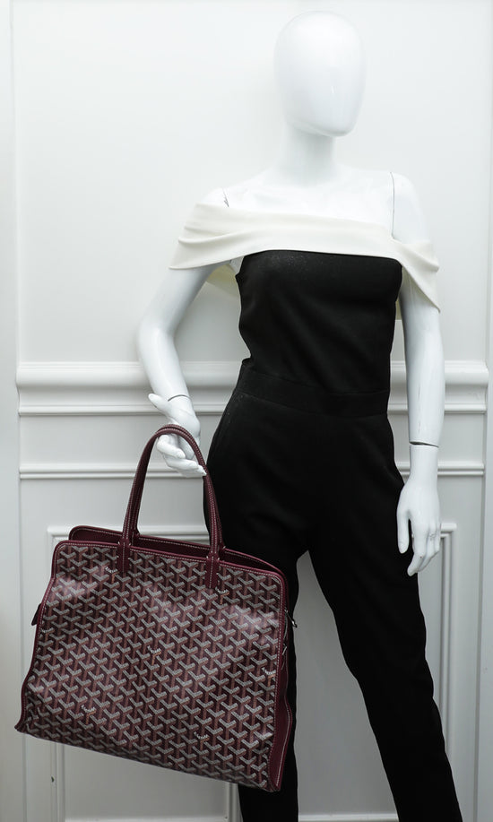 Goyard Burgundy Goyardine Hardy PM Bag – The Closet