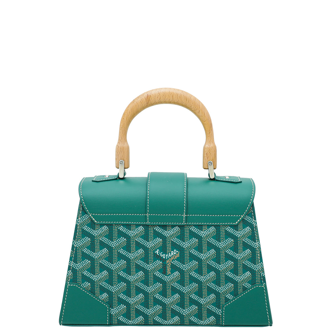 Goyard Green Goyardine Saigon Structure Mini Bag-Goyard-THE CLOSET