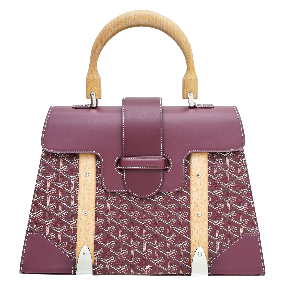 Goyard Violet Goyardine Saigon MM Bag-Goyard-THE CLOSET