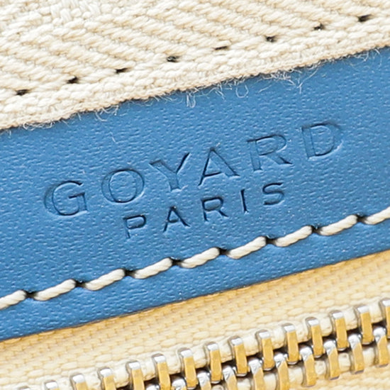 Goyard Blue Goyardine Coated Canvas and Leather Vendôme PM Bag