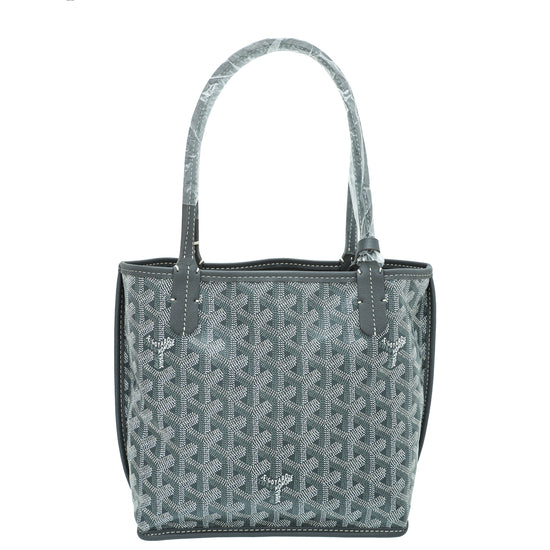 Goyard Grey Reversible Anjou Mini Bag