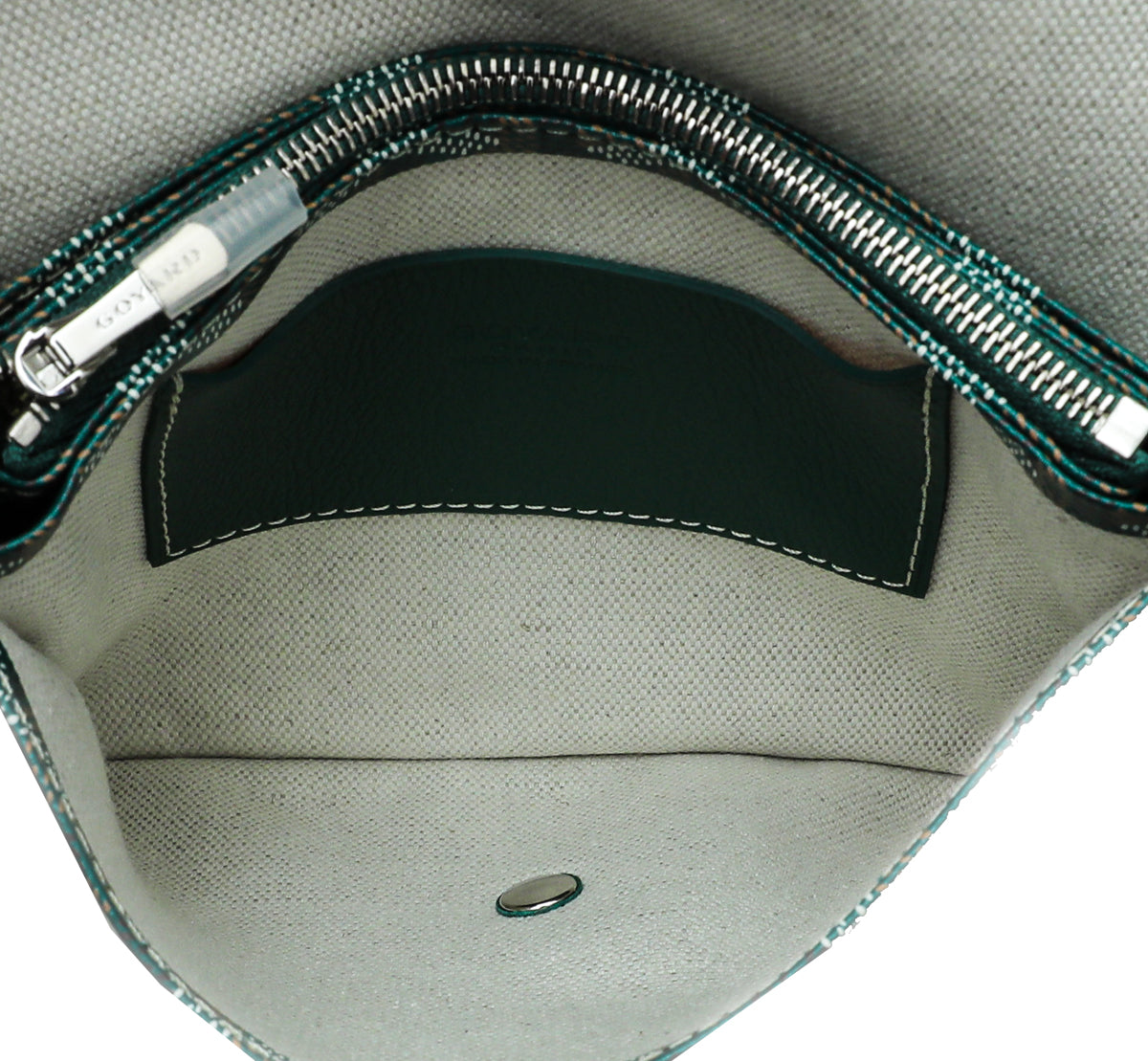 Goyard Green Plumet Wallet Clutch Bag
