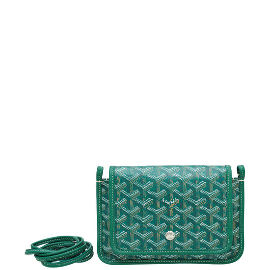 Green Goyardine Plumet Crossbody Bag