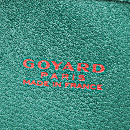 Goyard Green Goyardine Anjou Mini Bag