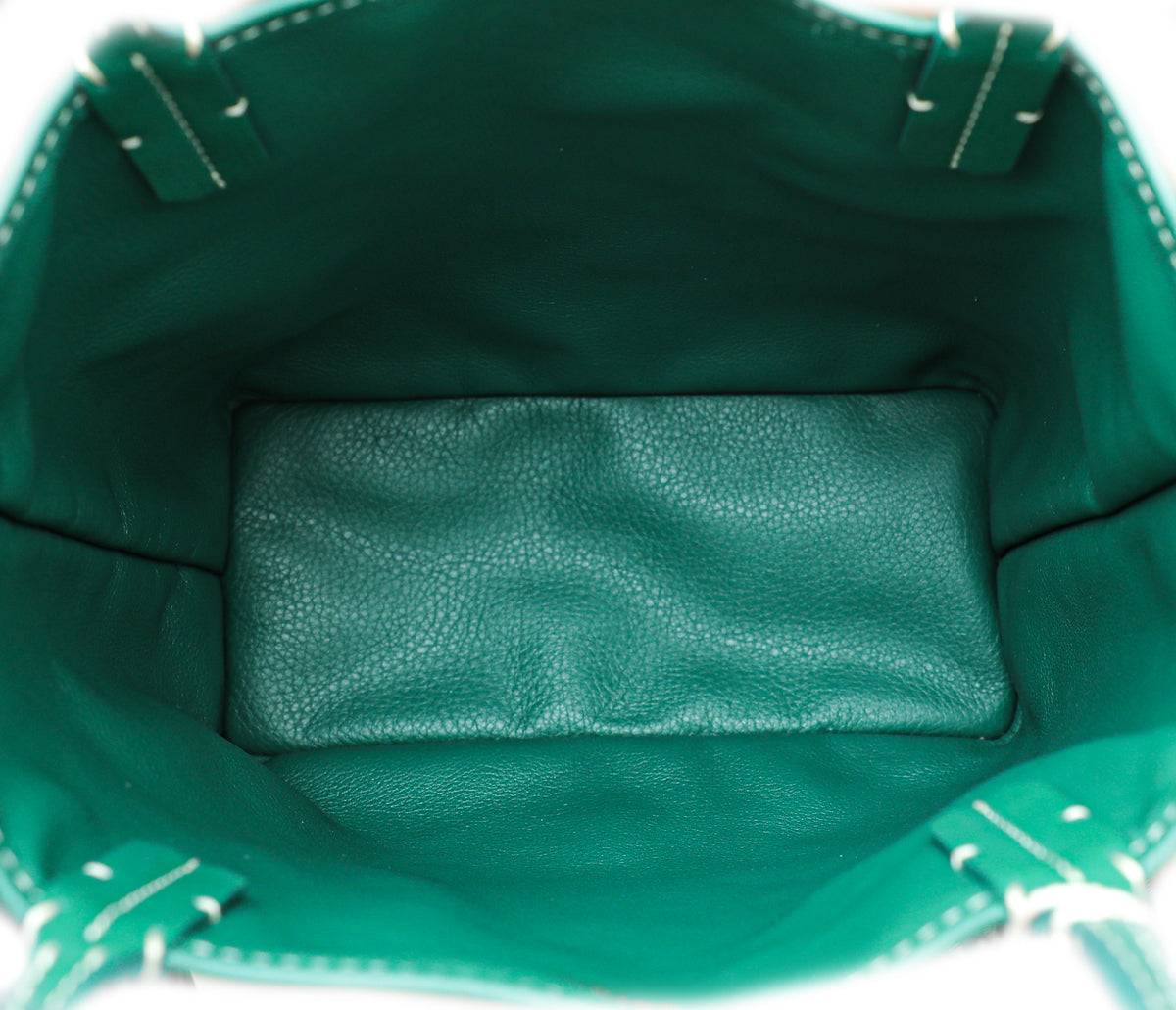 Goyard Green Anjou Mini Tote Bag Silver Hardware - BOPF