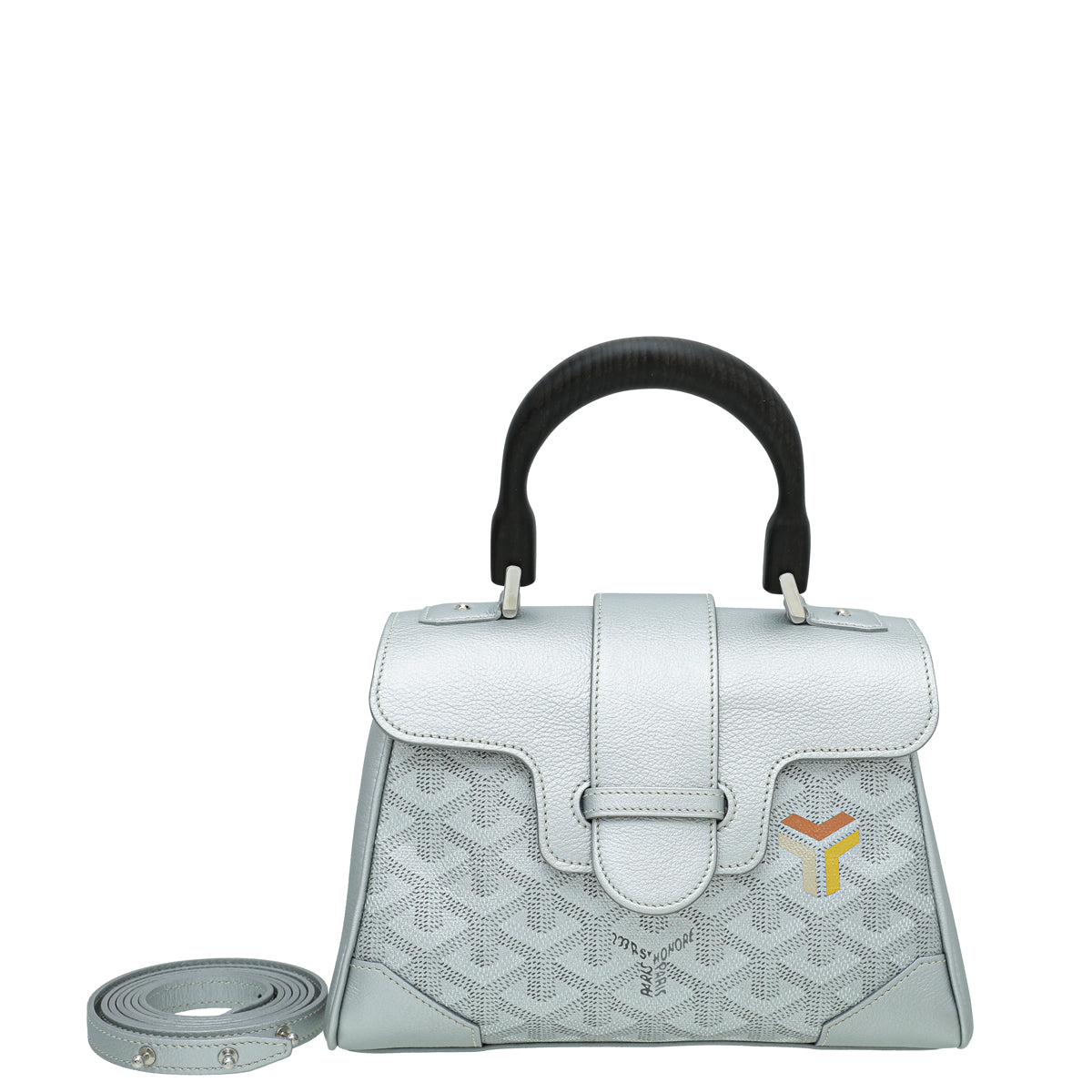 99 new ]Goyard grey Saigon mini shoulder slung handbag bag girl