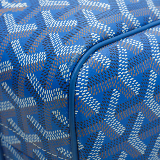 Goyard Navy Blue Goyardine Coated Canvas Sac Rouette PM Shoulder Bag Goyard
