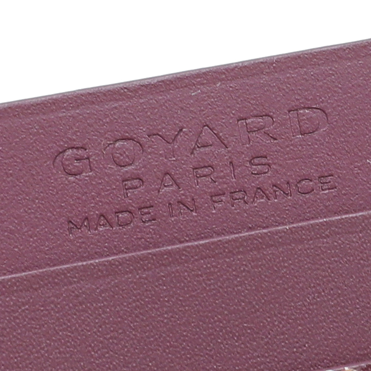Goyard Burgundy Goyardine Saint Card Holder