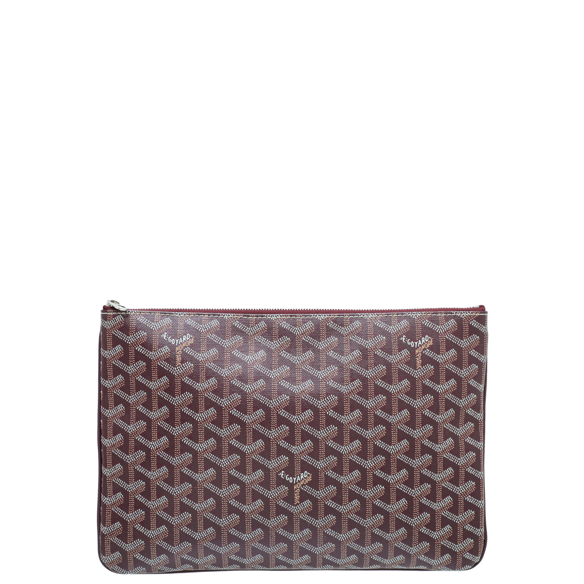 Goyard Burgundy Goyardine Senat MM Pouch-Goyard-THE CLOSET