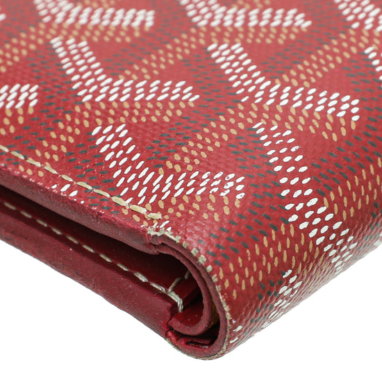 Goyard Wallet Red Leather ref.550582 - Joli Closet