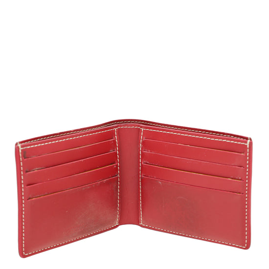 Goyard Monogram Canvas Petit Portefeuille zippe Bifold Wallet Red