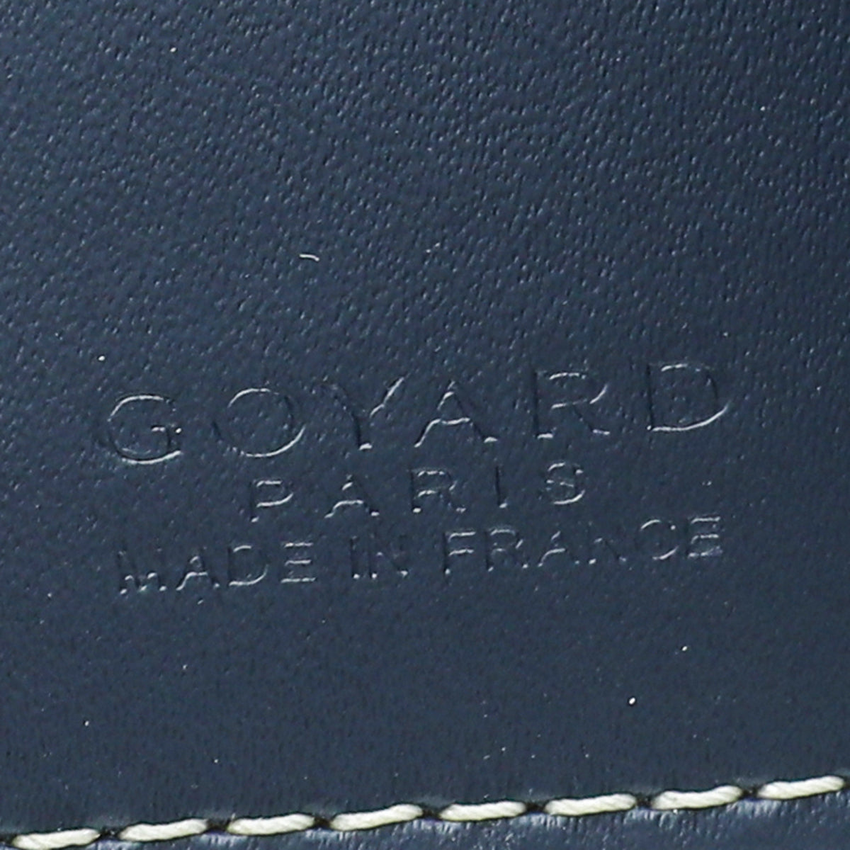 Goyard Navy Blue Goyardine Insert Victoire Card Wallet