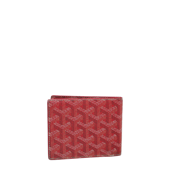 Goyard Red Goyardine Bifold Victoire Wallet – The Closet