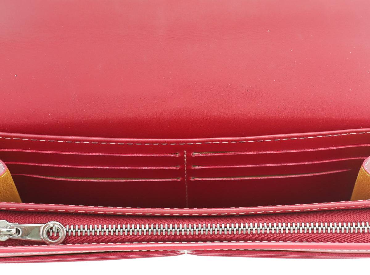 Goyard Matignon Continental Zipper Wallet Red – purchasegarments