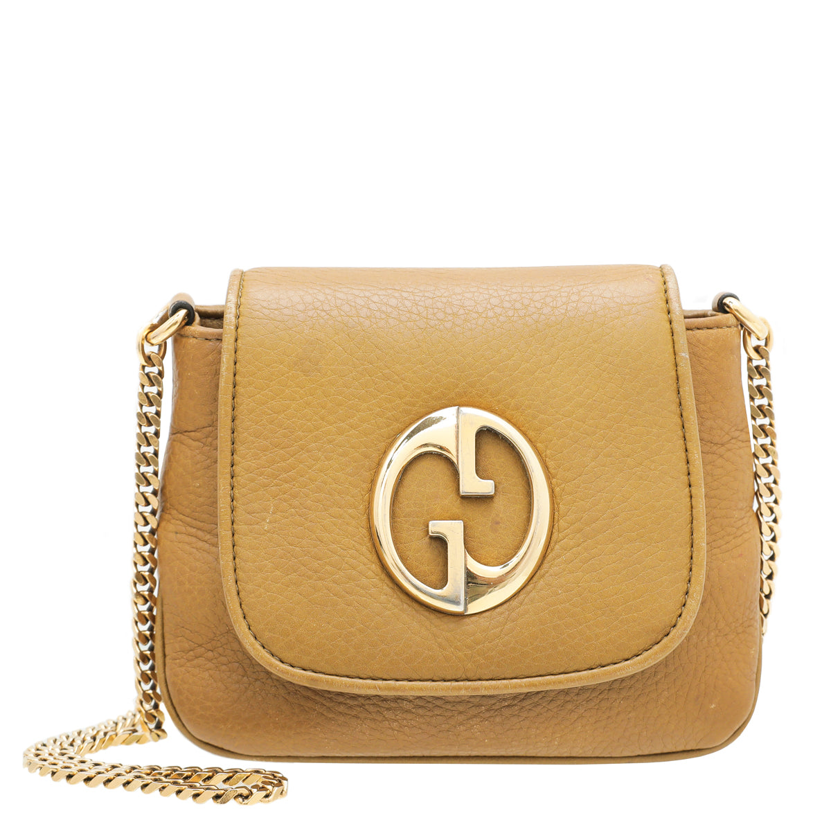 Gucci Mustard 1973 Chain Small Shoulder Bag-Gucci-THE CLOSET