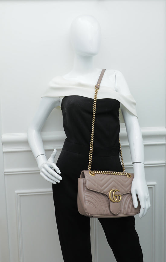 Marmont Matelassé Shoulder Bag Gucci Dusty Pink Marmont Buy Gucci