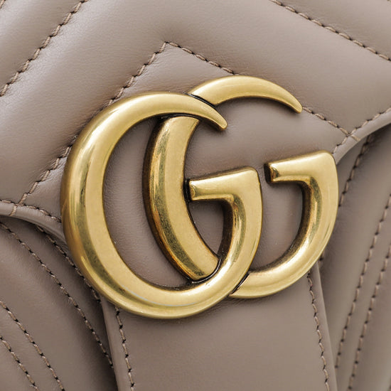 Gucci Dusty Pink GG Marmont Matelassé Small Bag