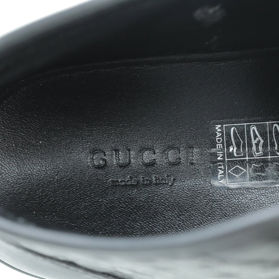 Gucci Black Microguccissima High Cut Sneakers 37