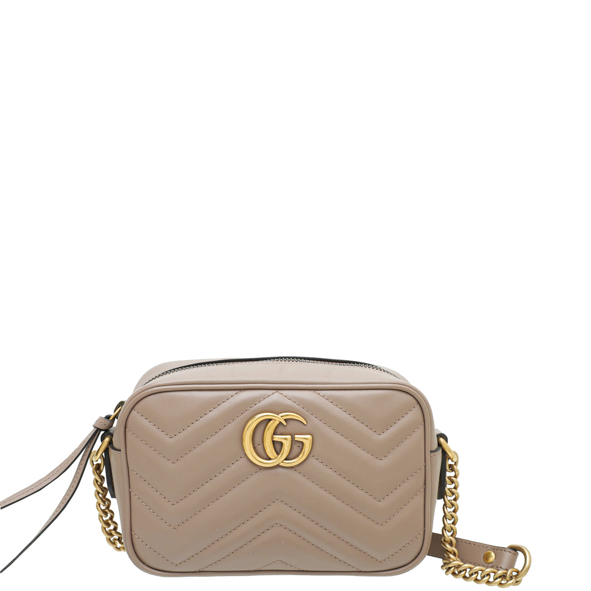 Gucci Dusty Pink GG Marmont Matelassé Mini Bag-Gucci-THE CLOSET