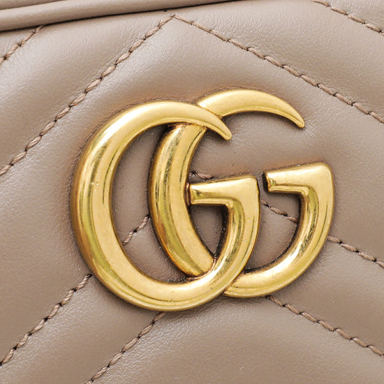 Gucci Dusty Pink GG Marmont Matelassé Mini Bag