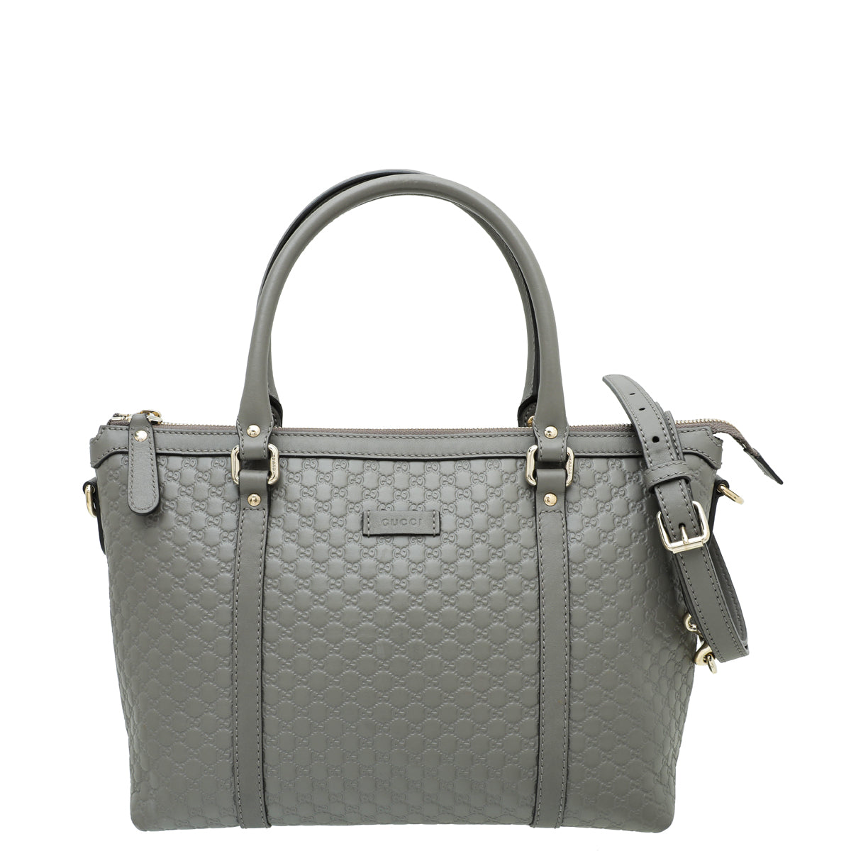 Gucci Grey GG Microguccissima Tote Bag-Gucci-THE CLOSET