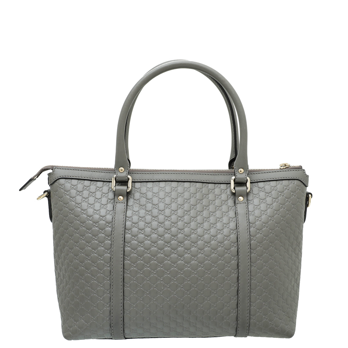 Gucci Grey GG Microguccissima Tote Bag-Gucci-THE CLOSET