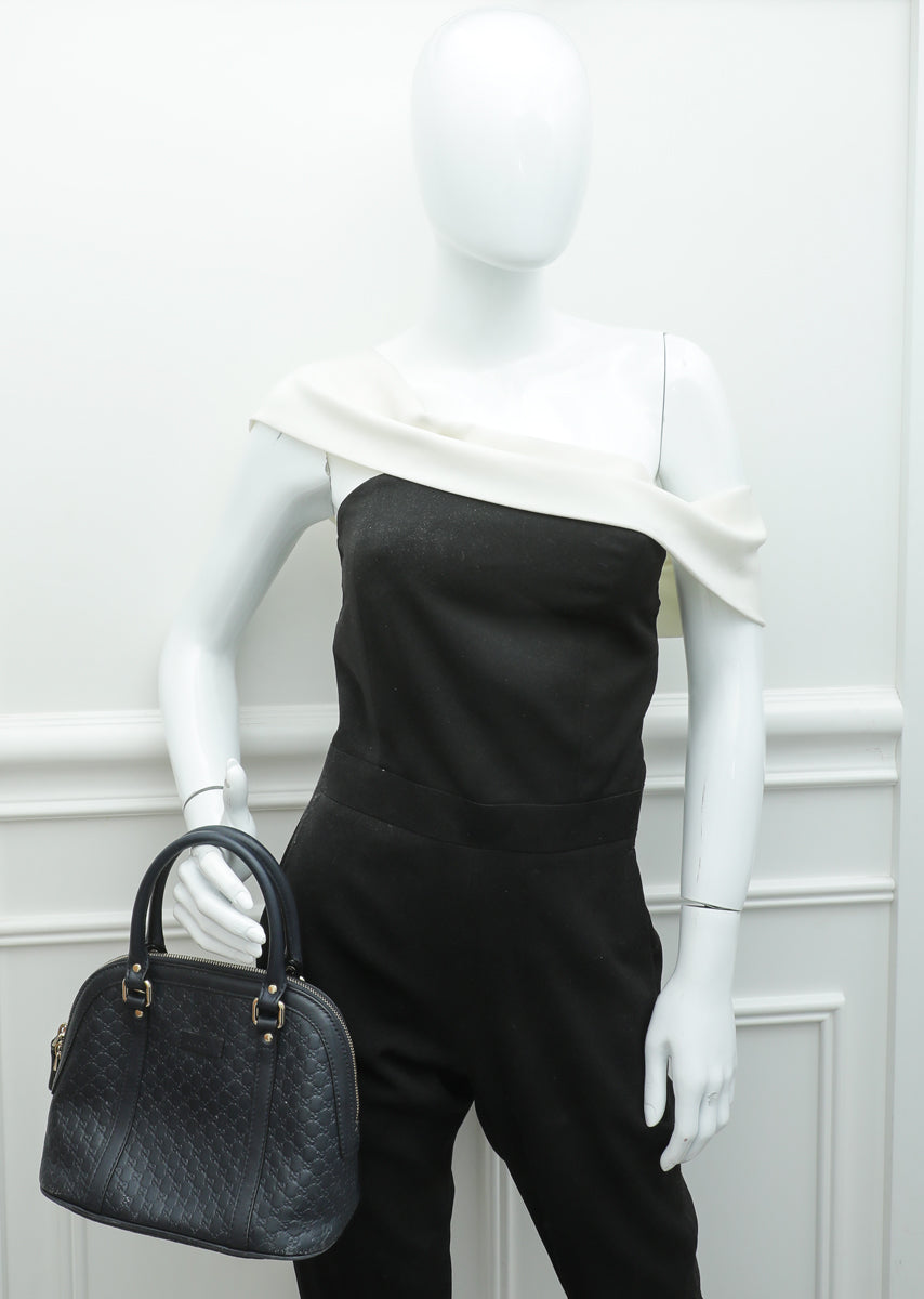 Gucci Navy Blue Microguccissima Dome Satchel Mini Bag – The Closet