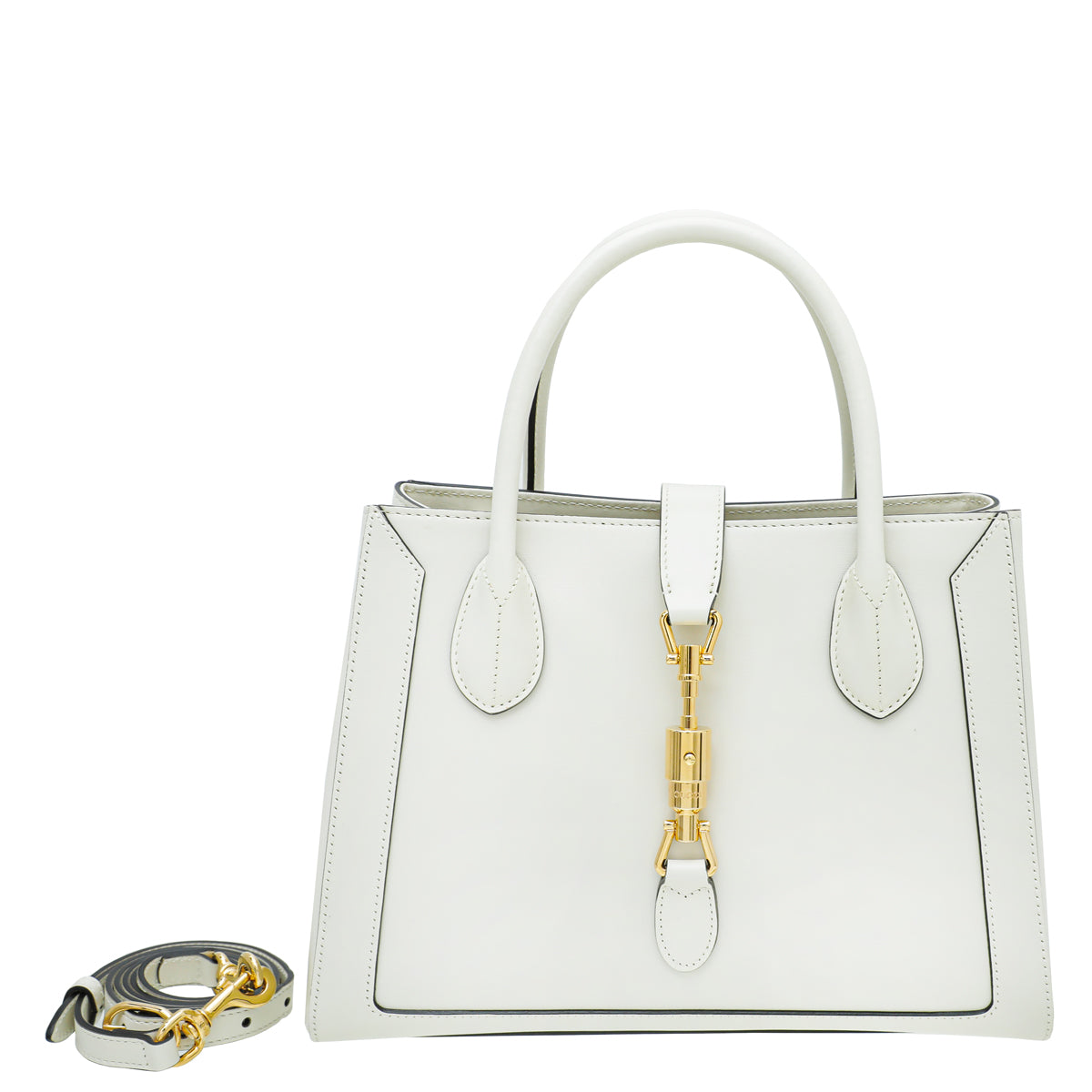 Gucci Off White Jackie 1961 Medium Tote Bag-Gucci-THE CLOSET