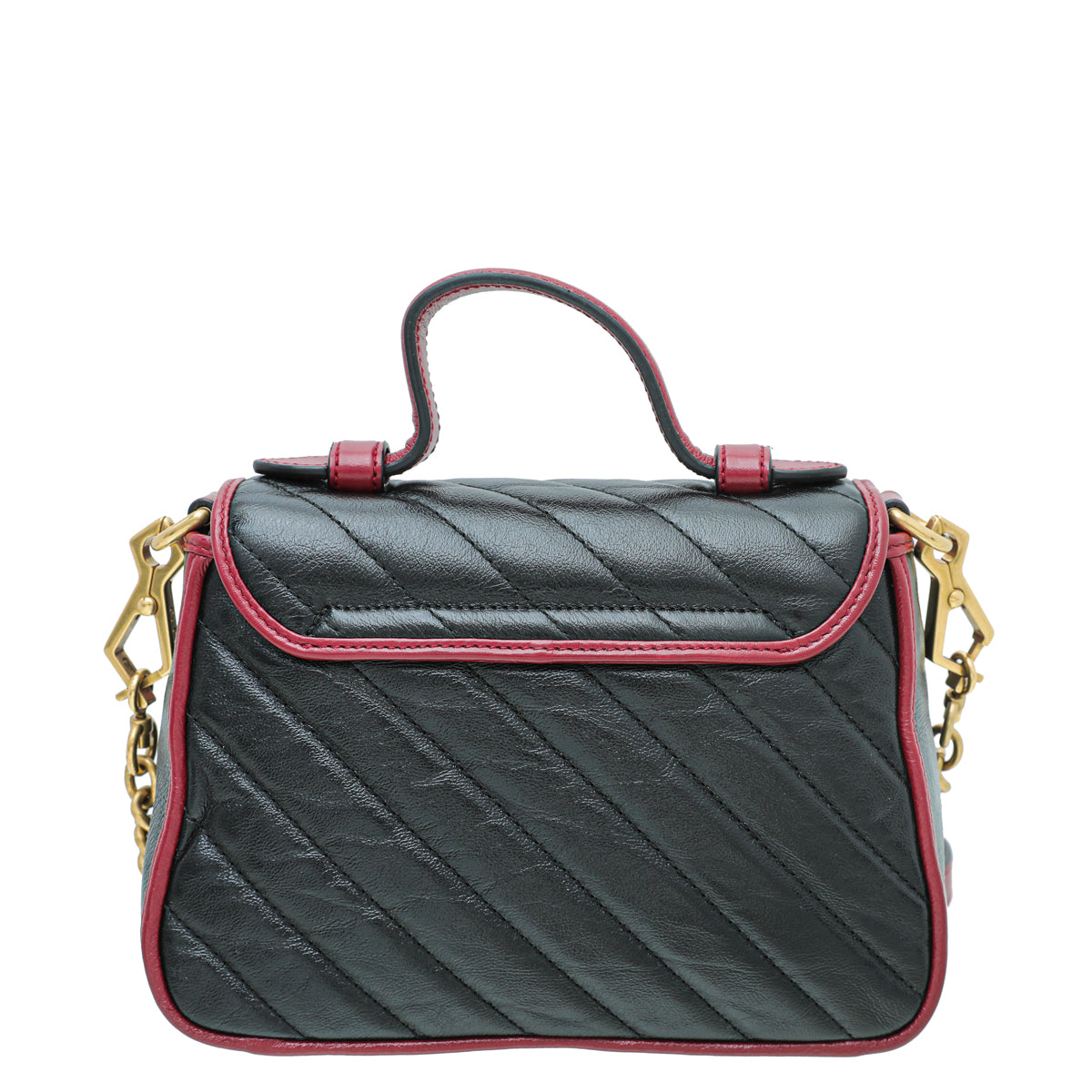 Gucci Bicolor GG Marmont Torchon Top Handle Mini Bag-Gucci-THE CLOSET