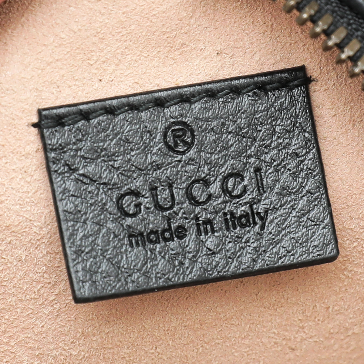 Gucci Bicolor GG Marmont Mini Round Bag