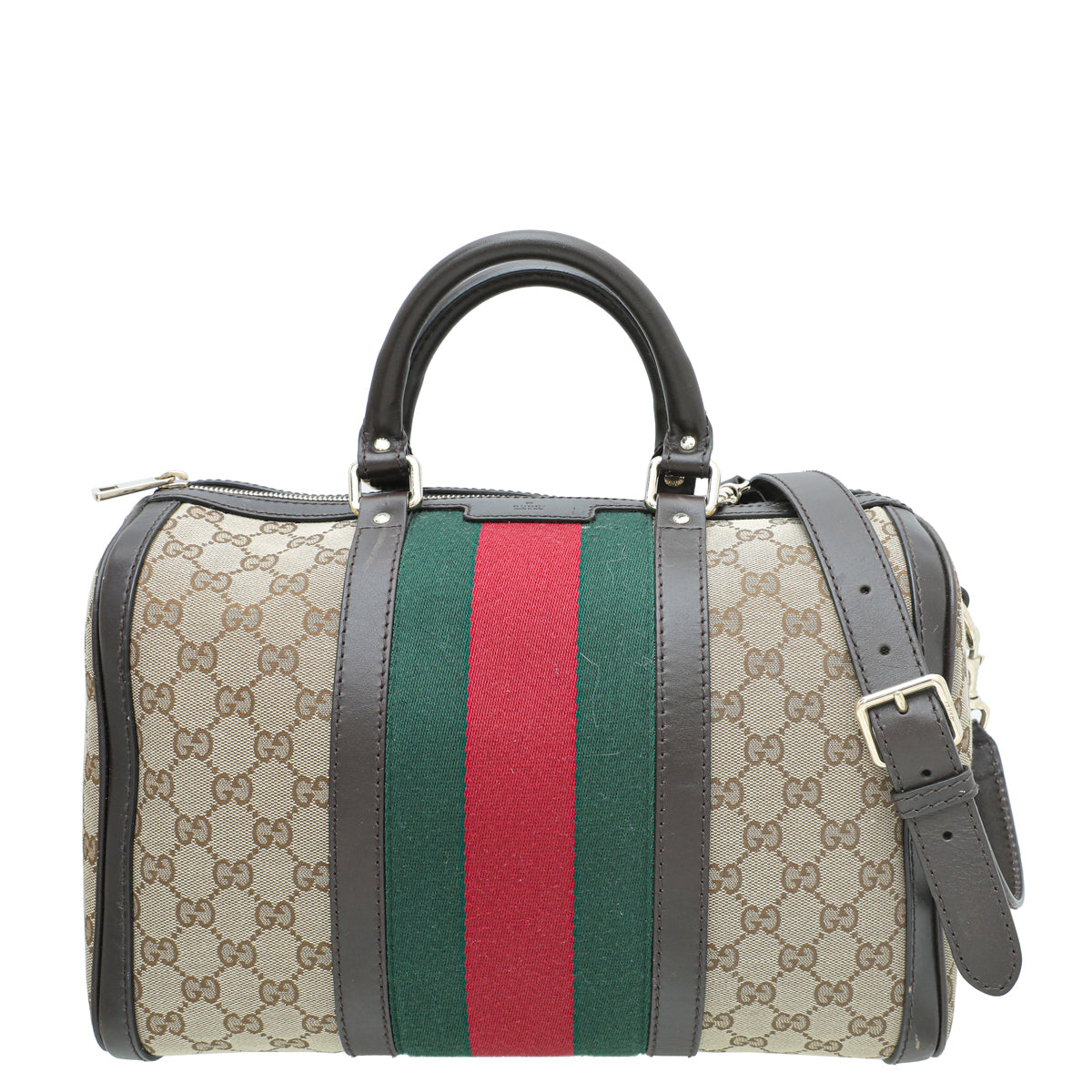 Gucci Tricolor GG Vintage Web Joy Boston Medium Bag-Gucci-THE CLOSET